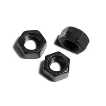 Black Steel Hex Nut Metric Thread Hexagon Nut M2 M2.5 M3 M4 M5 M6 M8 M10 M12