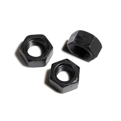 Black Steel Hex Nut Metric Thread Hexagon Nut M2 M2.5 M3 M4 M5 M6 M8 M10 M12