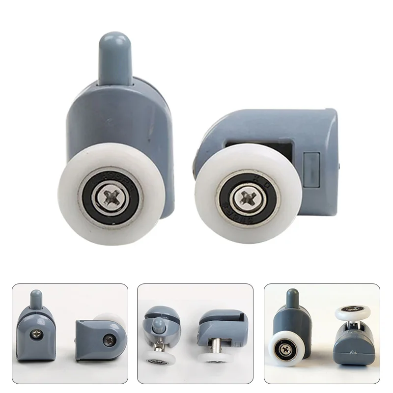2pcs Bathroom Sliding Door Pulley 20mm/23mm/25mm/27mm Shower Rooms Rollers Runners Wheels Pulleys Accessories |