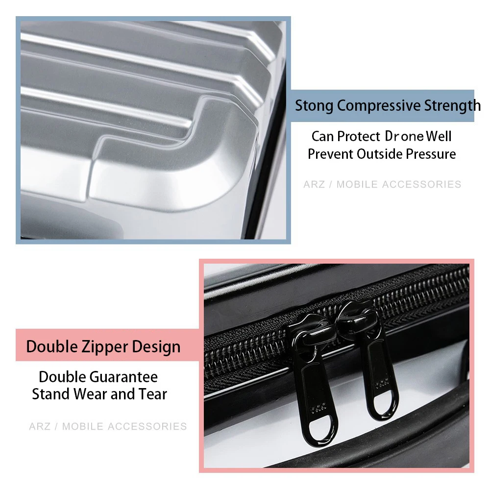 Buy For DJI Mavic Mini Bag Waterproof Case Drone Shockproof Box Protector With Remote Controller Storage Carry Hard Handle Cover