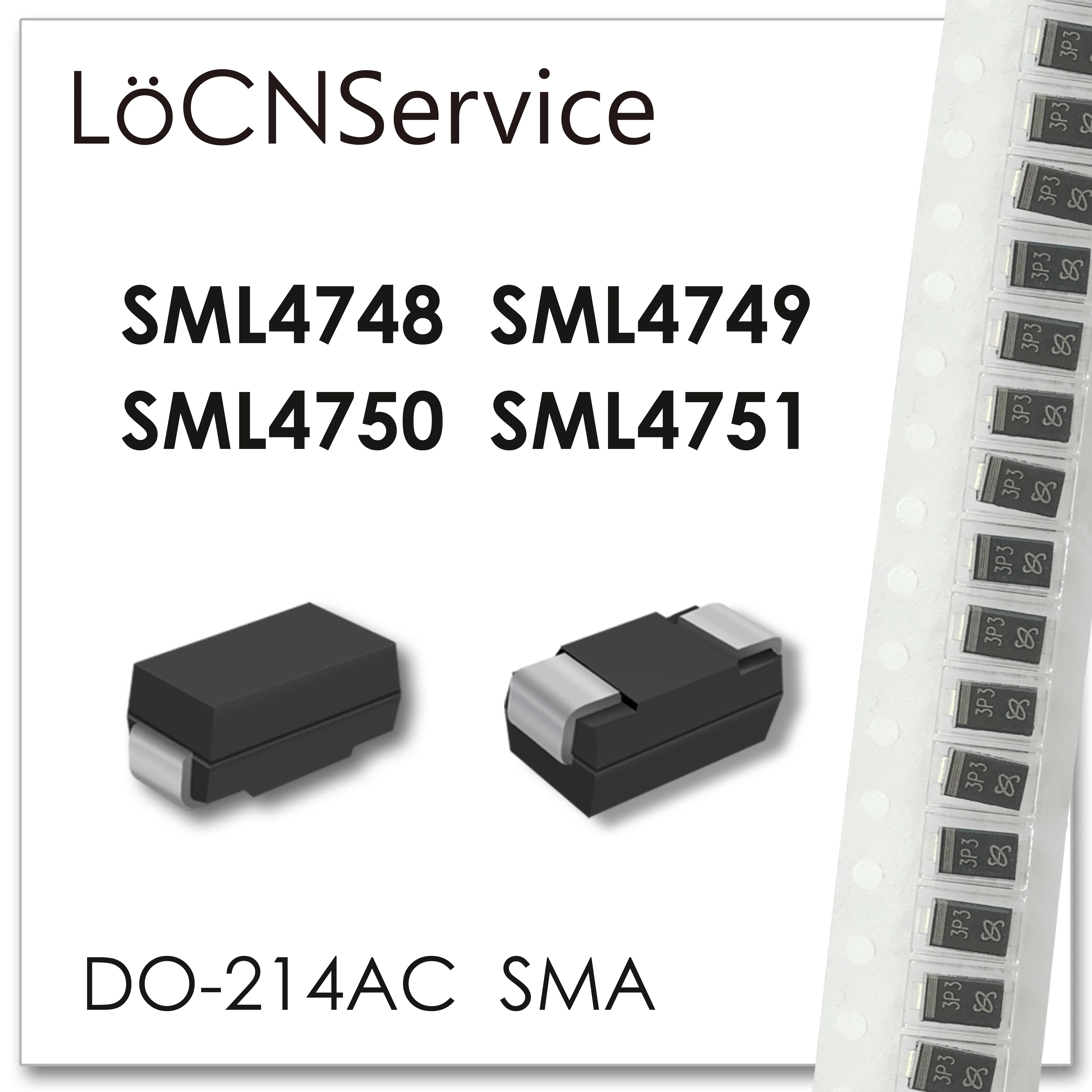 LoCNService 500 шт. 1800 SML4748 SML4749 SML4750 SML4751 DO 214AC высокое качество SML SMD SMA|Запасные части| |