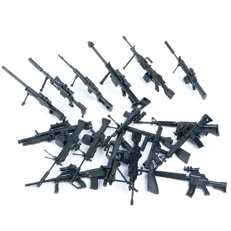 Модель оружия 1/6 игрушечные строительные блоки игрушки M249 имитация ружья