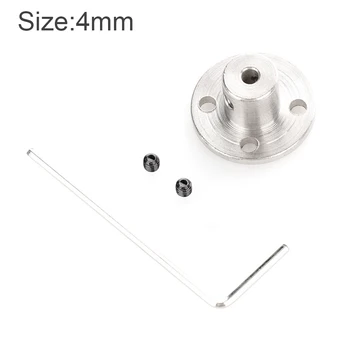 

3/4/5/6mm Rigid Flange Coupling Motor Guide Shaft Coupler Motor Connector Shaft Coupler with Wrench + Screws
