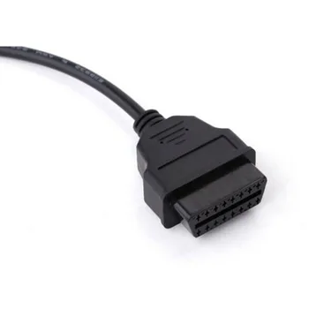 

OBD 2 14 Pin Adapter Cable Round Socket 14 Pin To 16 Pin Connector Black 1pc