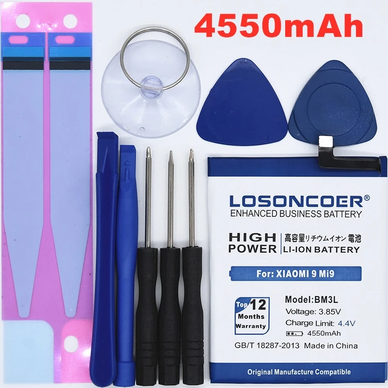 LOSONCOER BM3L 4550mAh аккумулятор для Xiao mi 9 mi 9 M9 mi 9 аккумулятор большой емкости для мобильного телефона+ быстрое поступление