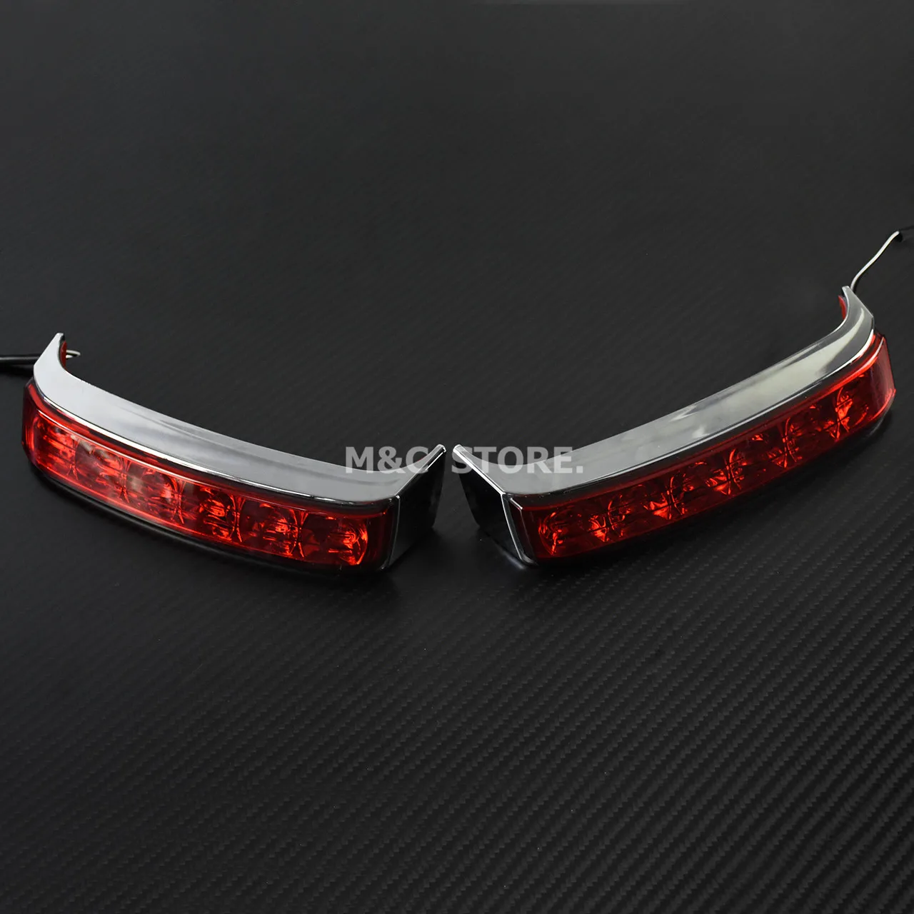  Motorcycle Led Saddle Bag Turn Lamp Light Run Brake Light For Harley Touring Road King FLHR 14-18 C - 32961876995