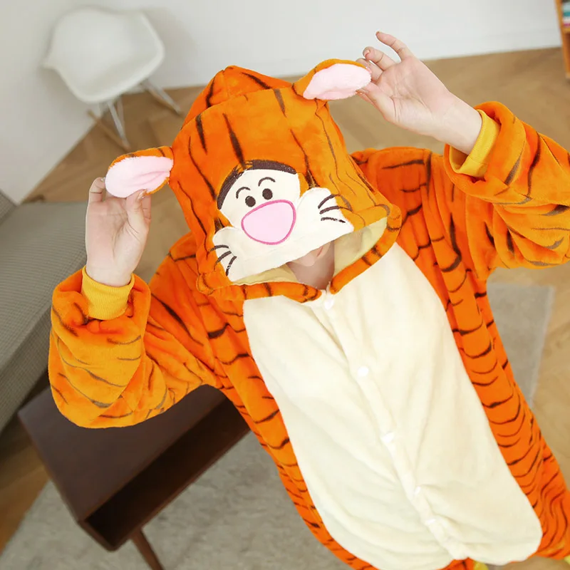 Kigurumi Costume Tiger Kids Cosplay Onesie Lovely Warm Boy Girl Anime Animal Party Disguise Hooded Kigurumi Costume Tiger Kids Cosplay Onesie Lovely Warm Boy Girl Anime Animal Party Disguise Hooded