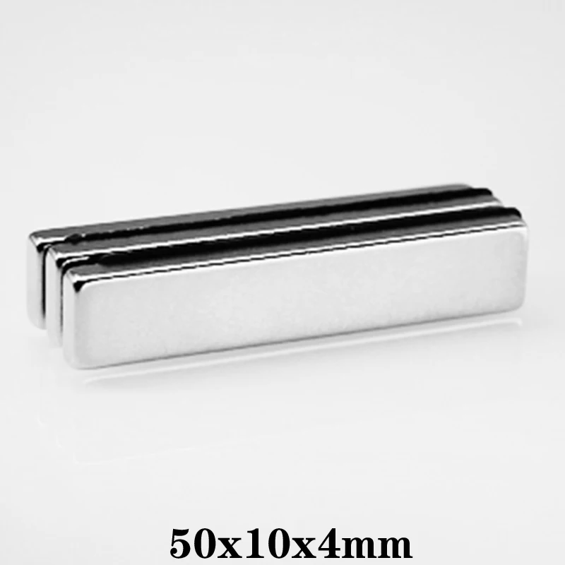 2 ~ 50 шт. 50x10x4 мм поисковой крупный магнит для квадратных скоростей * 10 мощные