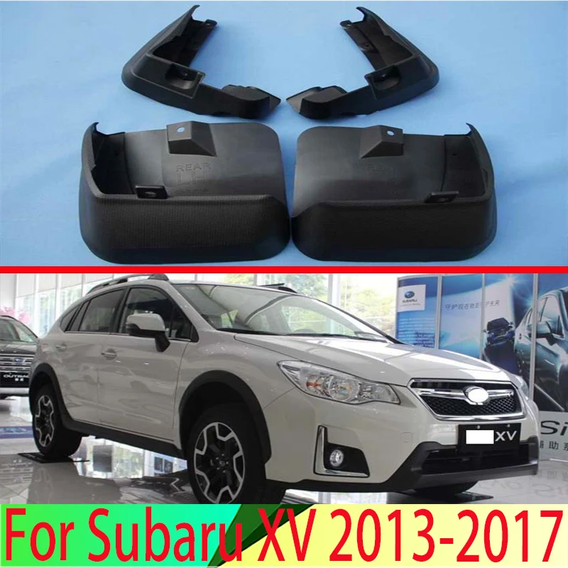 For Subaru XV 2013 2017 4PCS Mud Flaps Splash Guards Fender Mudguard