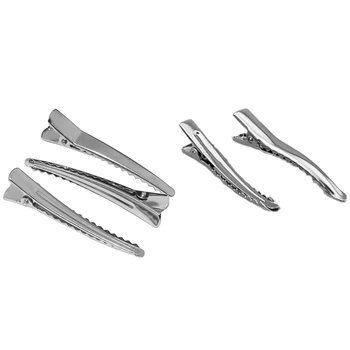 

200Pcs Silver Alligator Hair Clips - 100 Pcs 4.5 Cm & 100 Pcs 3.5 Cm