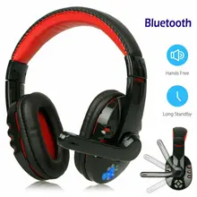 PYMH Wireless Headphone Gaming Headset Mic LED Stereo for PS4 Xbox One Smartphone