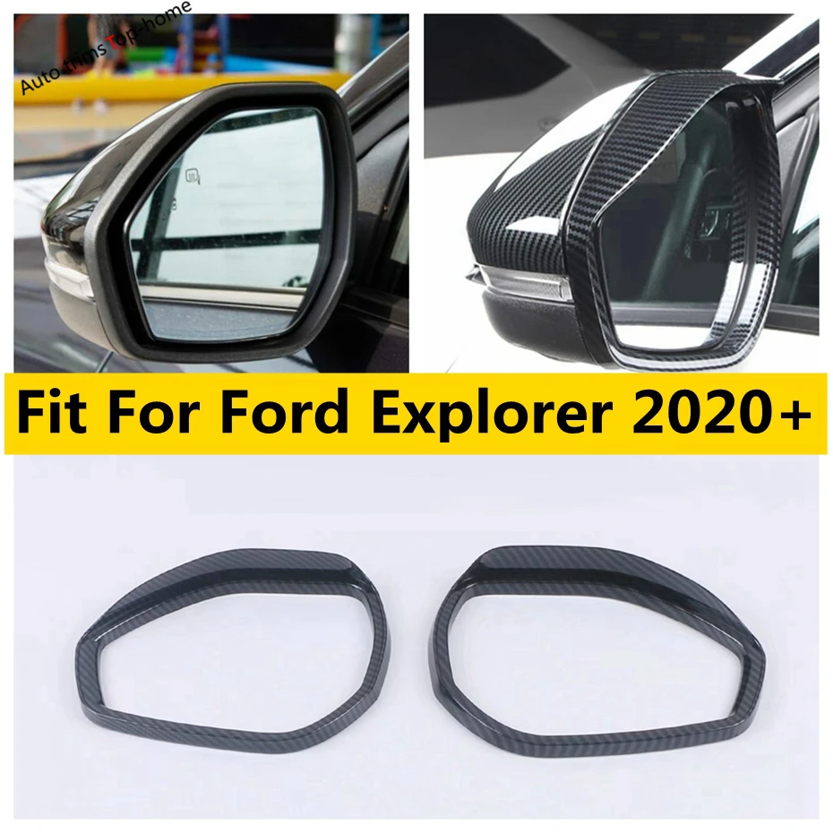 ABS Interior Rearview Mirror Frame Cover Trim For Ford F150 Explorer 2015-2018