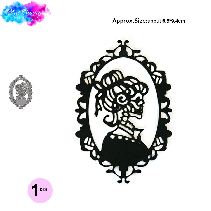 

Happy Halloween frame Dies Scrapbooking Metal Cutting Dies Skeleton Craft die cut For Paper Card making stamps and dies