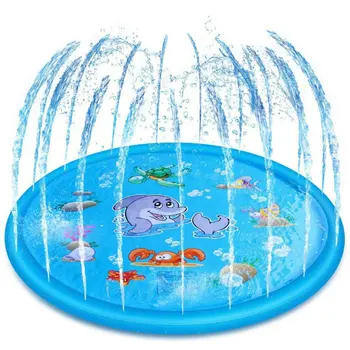

170 cm Summer Outdoor Spray Water Cushion PVC Inflatable Spray Water Toys for Children Play Water Mat Beach Lawn Sprinkler Pads
