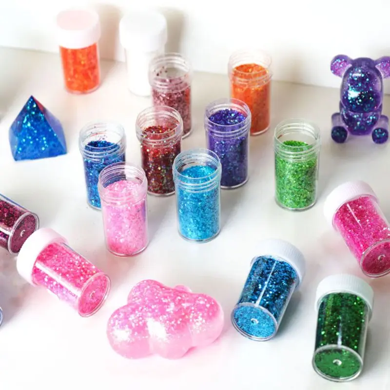 

24 Bottles Nail Art Sequins Shinning Filling Flash Glitter Powder UV Epoxy Resin Pigment Dust Manicure DIY Fingers Beauty Decor