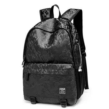 

Brand Design Men Fashion 15.6" Laptop School Backpack PU Leather Waterproof Women Casual Bags for Teenage Girls Boys Students