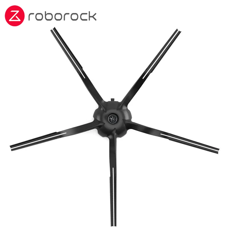 Original Weiche Geklebt Seite Pinsel für Roborock S65 S55 Max S65 Reine S65 MaxV E45 S45 S45 Max Robotic Vakuum reiniger Schwarz 2 TEILE/PAKET