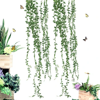

Artificial Plants For Home Decor String 3 Branch PU Fake tear of lover Wall Hanging Plant Garden Wreath Home Wedding Decor