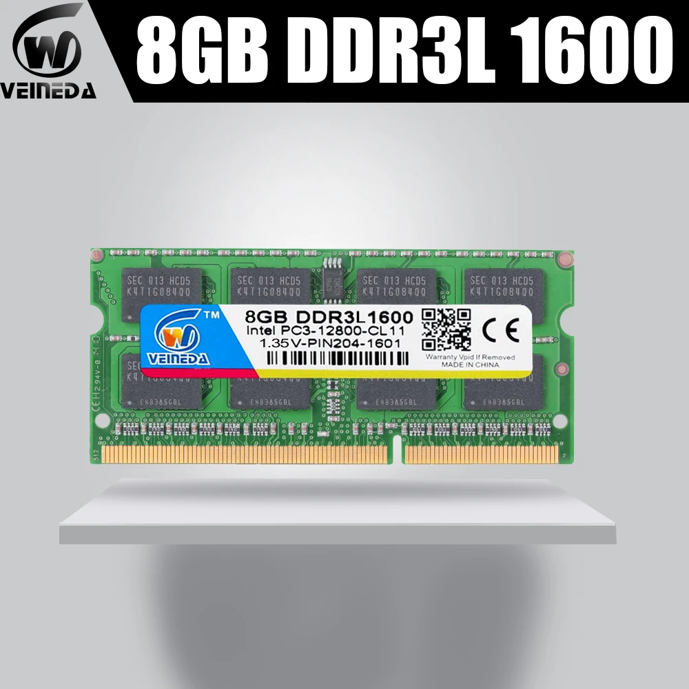 Veineda Computer Laptop Ddr3l Ddr3 8gb 1600mhz Pc3 1 35v 4pin Ddr3l 1333 Pc3 Sodimm Ram Compatible Intel Ddr3 Rams Aliexpress