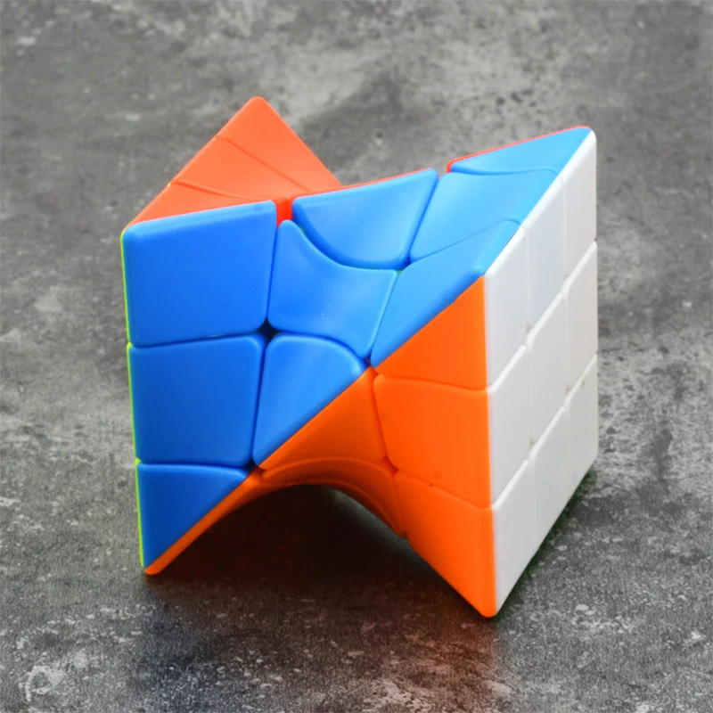 Zcube 3x3 Torsion магический куб, Цветной Куб-головоломка, игрушка-головоломка, безлипкие Пазлы 3x3x3 часы-кольцо с крышкой, игрушки для детей