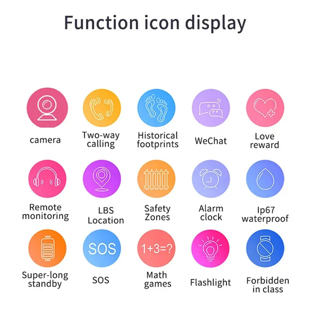 DS69 Children Smart Watch Blueteeth SIM Card SmartWatch Kid With GPS IP67 Waterproof SOS hands-free intercom Smart watch  20J22