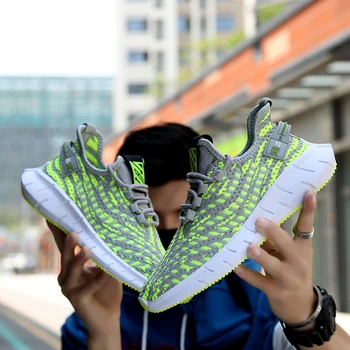 

Hot Sale Men Shoes Breathable Mesh Casual Sneakers Lightweight Comfortable Shoes 2020 New Men High Quality Sport Running Shoes