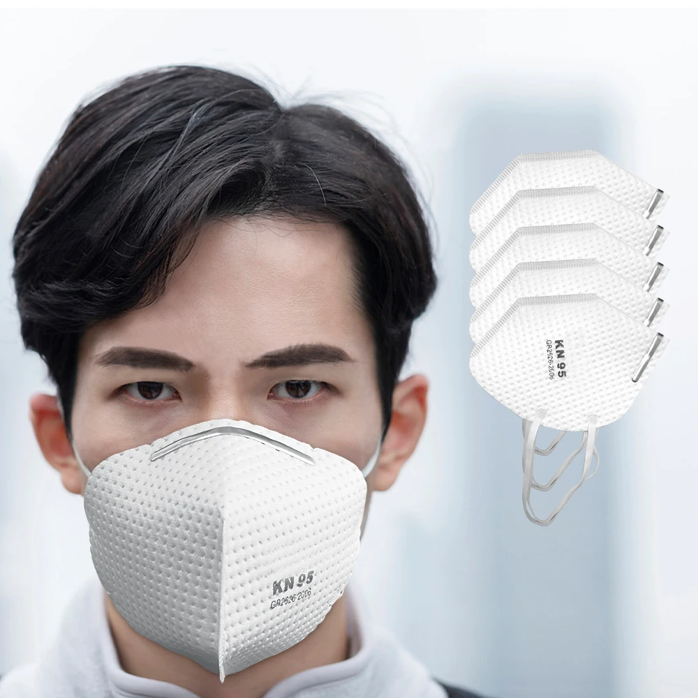 

KN95 Mask 95% Meltblown cloth Respirator Mask Anti PM2.5 Particulate Pollution Protective Respirator Safety Same as KF94 FFP2