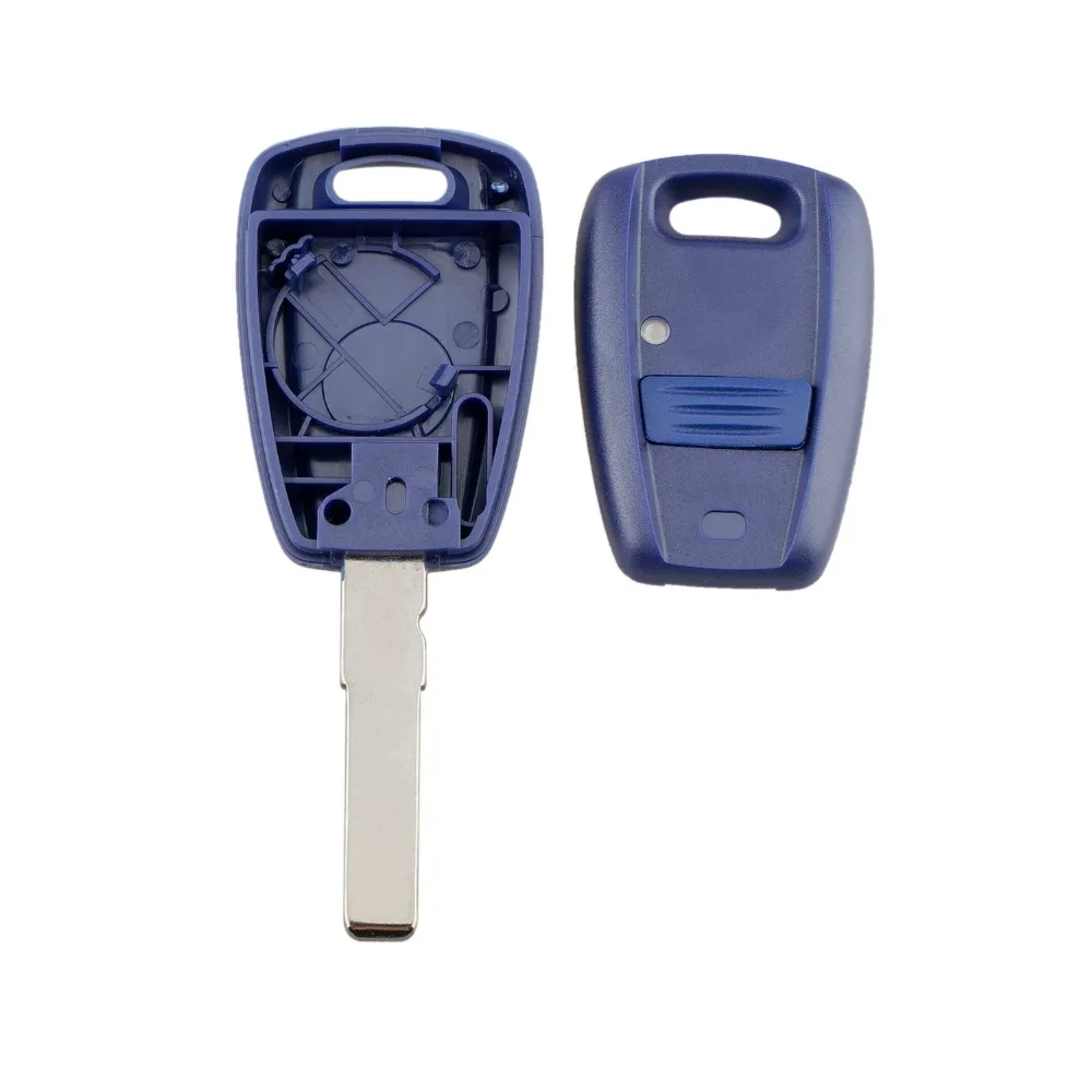 QWMEND пульт дистанционного ключа оболочки Чехол 1 кнопка для Fiat Punto Doblo Браво транспондер авто ключ оболочки SIP22 GT15R лезвие