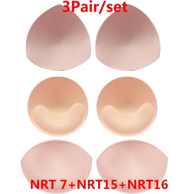 3pair Color 17 3 пар/компл. Бикини бюстгальтера грудь с эффектом пуш ап вставной поролон тормозные колодки для купальник обивка съемный муляж женской груди бюстгальтер колодки аксессуары для нижнего белья - Цвет: 3pair Color 17