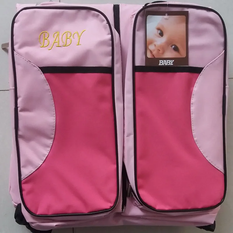 Дорожная складная кроватка для младенца сумка Портативная Материнская и сумка для ухода за младенцем многофункциональная Большая вместительная сумка для детской коляски для мам кроватка детское гнездо - Цвет: No mosquito nets