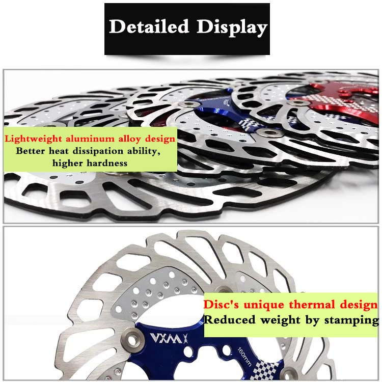Горный велосипед для рассеивания плавающий диск 140 мм 160 мм 180 203 мм Mtb/DH быстрое охлаждение тормоза с шестью отверстиями ротор дорожный велосипед тормозных колодок аксессуар