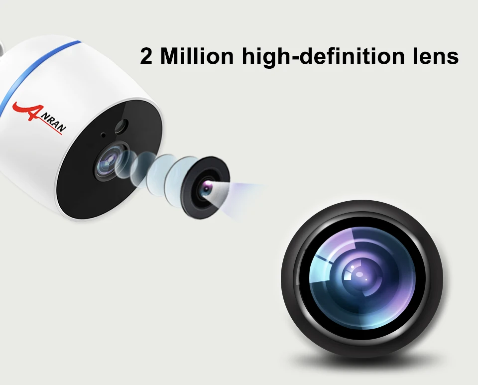 1080P IP камера HD Wifi наружная камера видеонаблюдения беспроводная двухсторонняя аудио камера ночного видения Металлическая Цилиндрическая камера безопасности