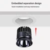BRGT LED Spot Light Frameless Embedded Lights 7W COB Ceiling Lamp 85-265V Trimless Aluminum Recessed Downlight Indoor Lighting 3