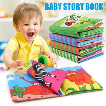 

Children Books Quiet Early Education Sensorial Animal Number Enlightenment Cloth Book Baby Toys FJ88