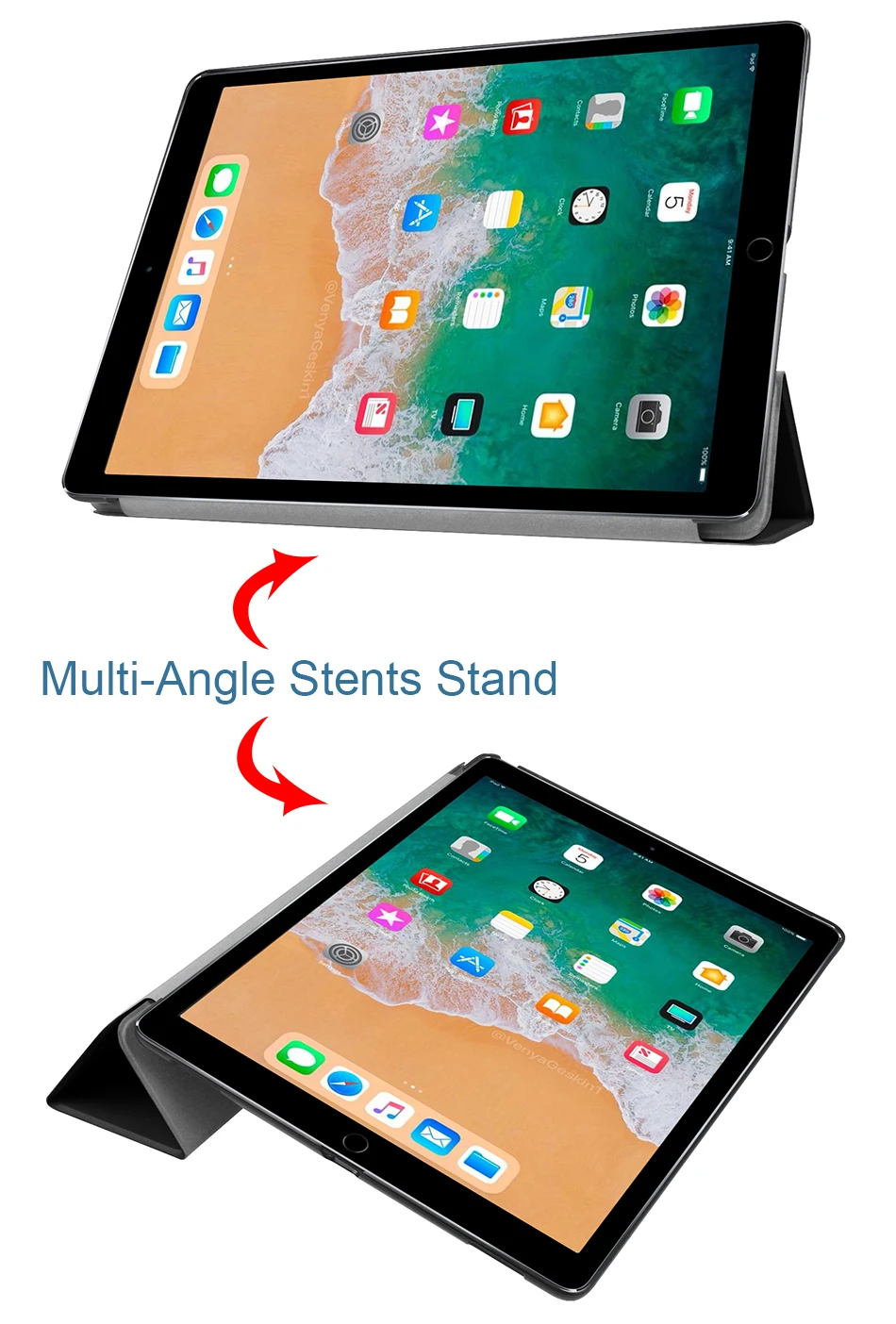 MTT Чехол для iPad Pro 12,9 дюйма модель A1584 A1652 A1670 A1671 тонкий из искусственной кожи Флип Стенд смарт-чехол Авто Режим сна/пробуждения