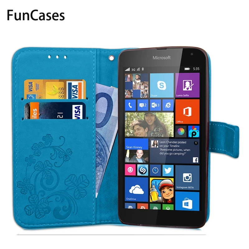 Потрясающий чехол для microsoft Lumia 535 кожаный бумажник флип-чехол для Nokia Lumia 535 силиконовый чехол для телефона с отделениями для карт