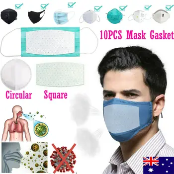 

10PCS Disposable Protective Face Mask Gasket Anti Dust Face Mask Filter Pad