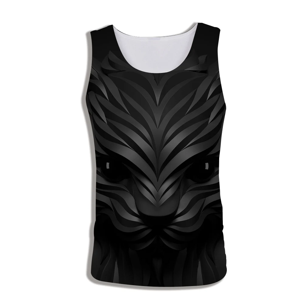 Unicorn Tank Top Men Summer Animal Print Sleeveless 3d Vest Bodybuilding Fitness Clothing Debardeur Homme Musculation - Цвет: ZLC-B-DW33