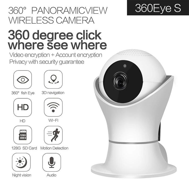  2MP 1080P Full HD WIFI PTZ IP Camera 3D Navigation 360 Degree Security Camera Two-way Audio Night V - 4.00011E+12