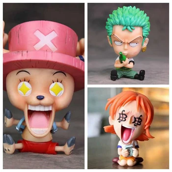 

One piece anime action figures Roronoa Zoro Tony Tony Chopper Usopp FRANKY BROOK Nami For kids Toys Children models dolls Gifts