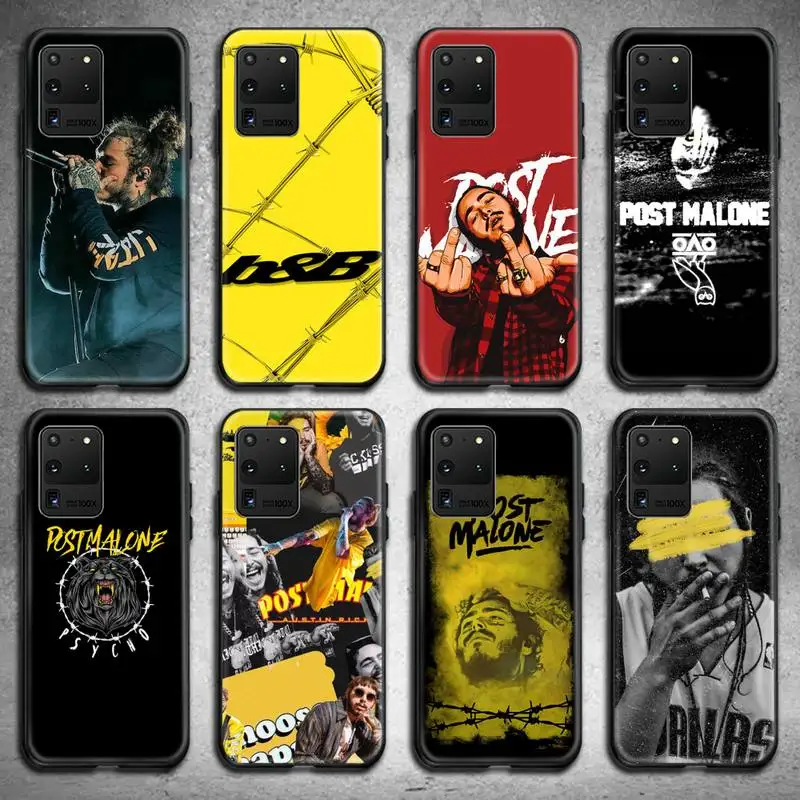 Чехол для телефона Post Malone Beerbongs Samsung S20 plus Ultra S6 S7 edge S8 S9 S10 5G lite 2020 | Мобильные