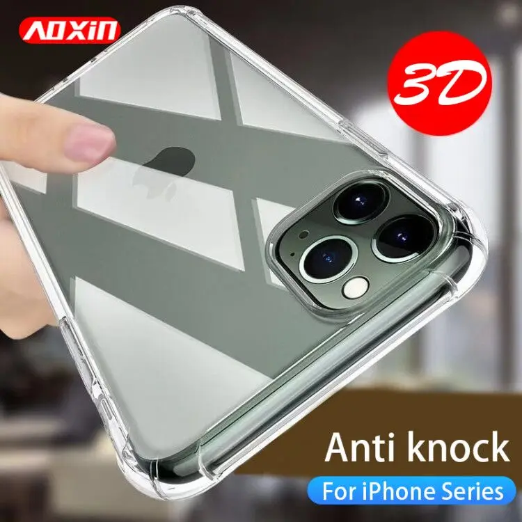 AOXIN 3D мягкий прозрачный чехол для телефона iPhone 11 Pro Xs Max чехол-накладка на бампер 6 6s