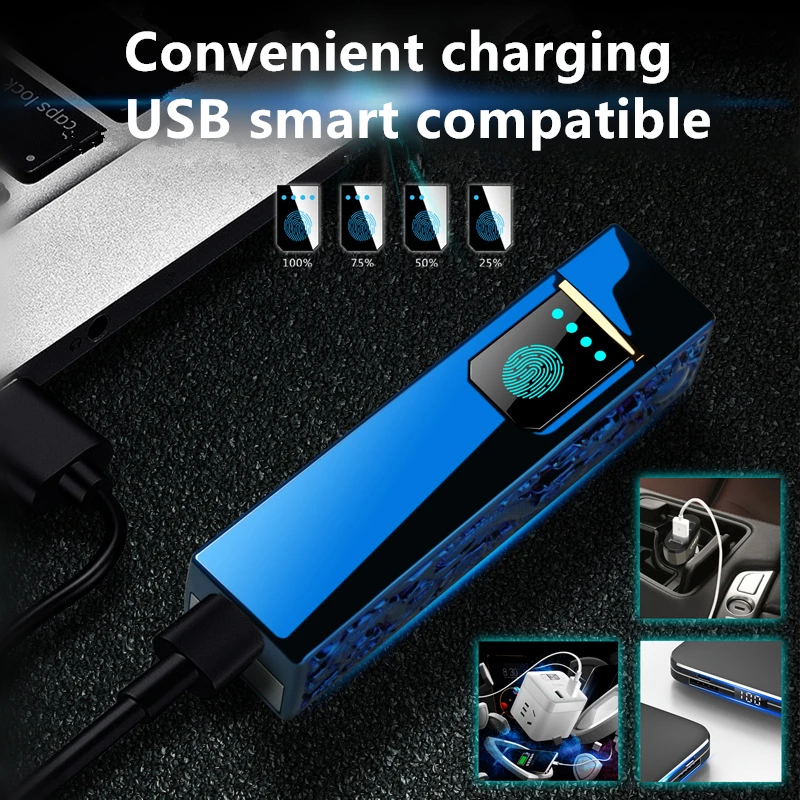 Сменная батарея двойная дуга сенсорный экран индукция удобная зарядка USB smart совместимый подарочная коробка