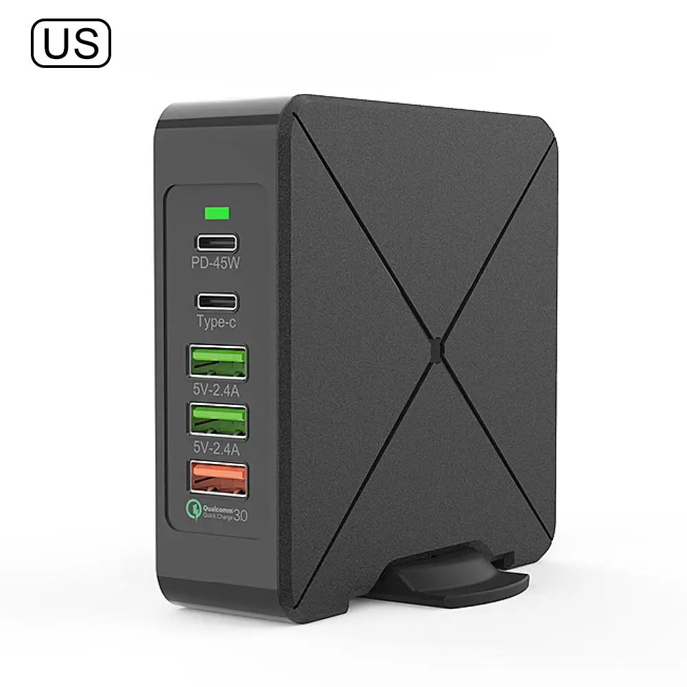 45 Вт PD зарядное устройство type C адаптер питания для ноутбука 2.4A USB разъем QC3.0 USB быстрое зарядное устройство Зарядка головка выход USB PD настенное зарядное устройство# M2