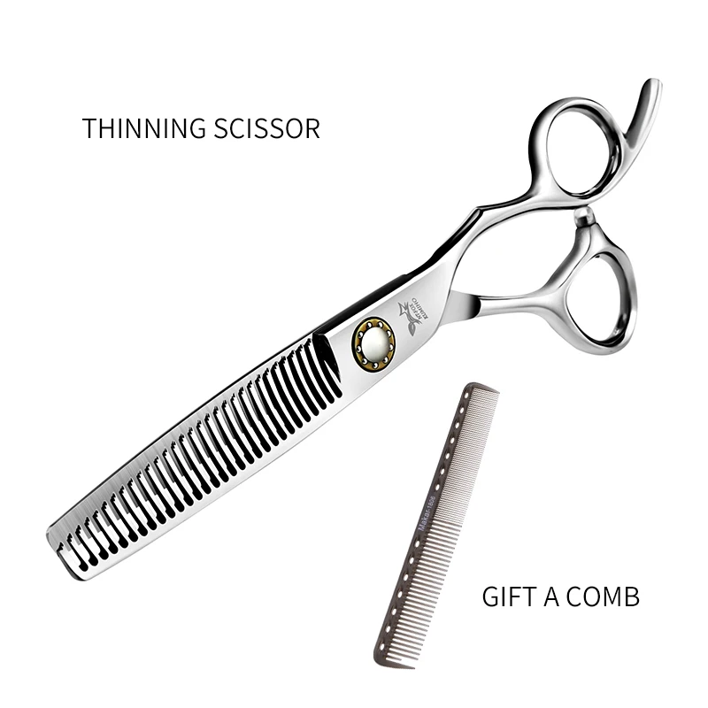 KUMIHO японские ножницы для волос Профессиональные Парикмахерские ножницы с большим подшипником винт для стрижки волос и истончение ножницы Горячая Распродажа - Цвет: Thinning Scissor