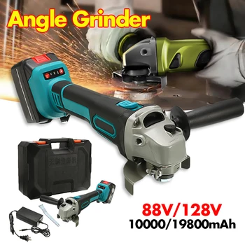 

Protable Electric Angle Grinder Cordless Power Cutting Tool + 19800/10000 Lithium Battery Rechargeable Power Tool Grinder