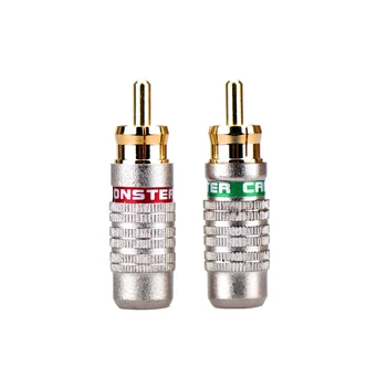 

HIFIDIY LIVE 2PCS/Set Audio signal input RCA Plug cable wire Gold Plated DIY Stereo amplifier front stag Headset repair speaker