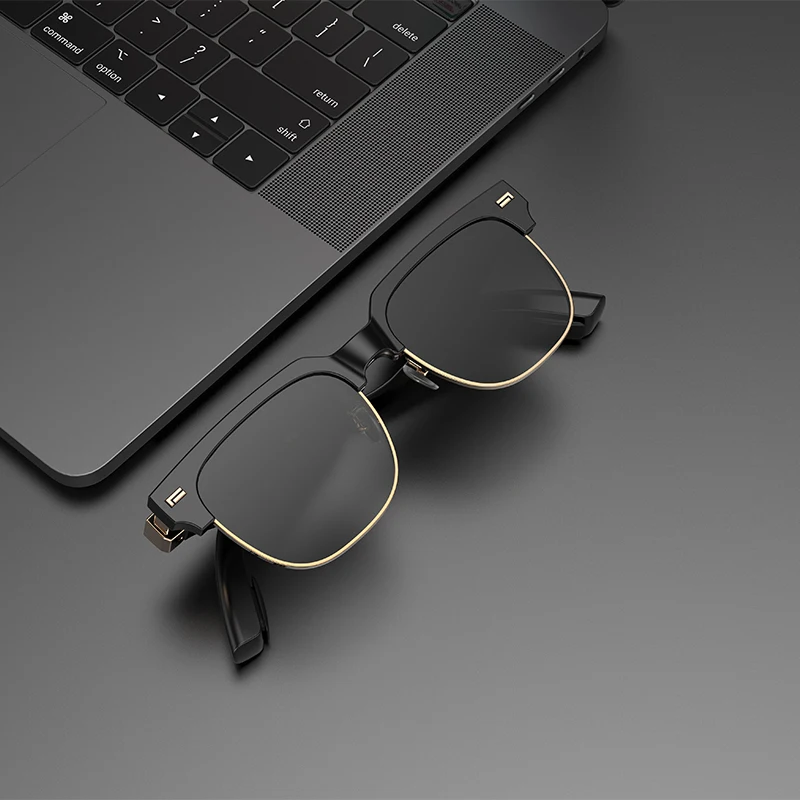 Bone Conduction Bluetooth Glasses Polarized Smart Sunglasses Can Be Customized Photochromic Anti-blue Light Prescription Lenses