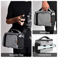 DSLR Camera Bag Photography Video Protector Camera Case With Waterproof Cover Portable For Carrying Tripod For Canon Nikon Sony - Image 6