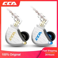 CCA C12 Metal Headset 5BA+1DD Hybrid 12Units HIFI Bass Earbuds Noise Cancelling Earphones In Ear Monitor Earphones  KZ ZSX ZAX 1